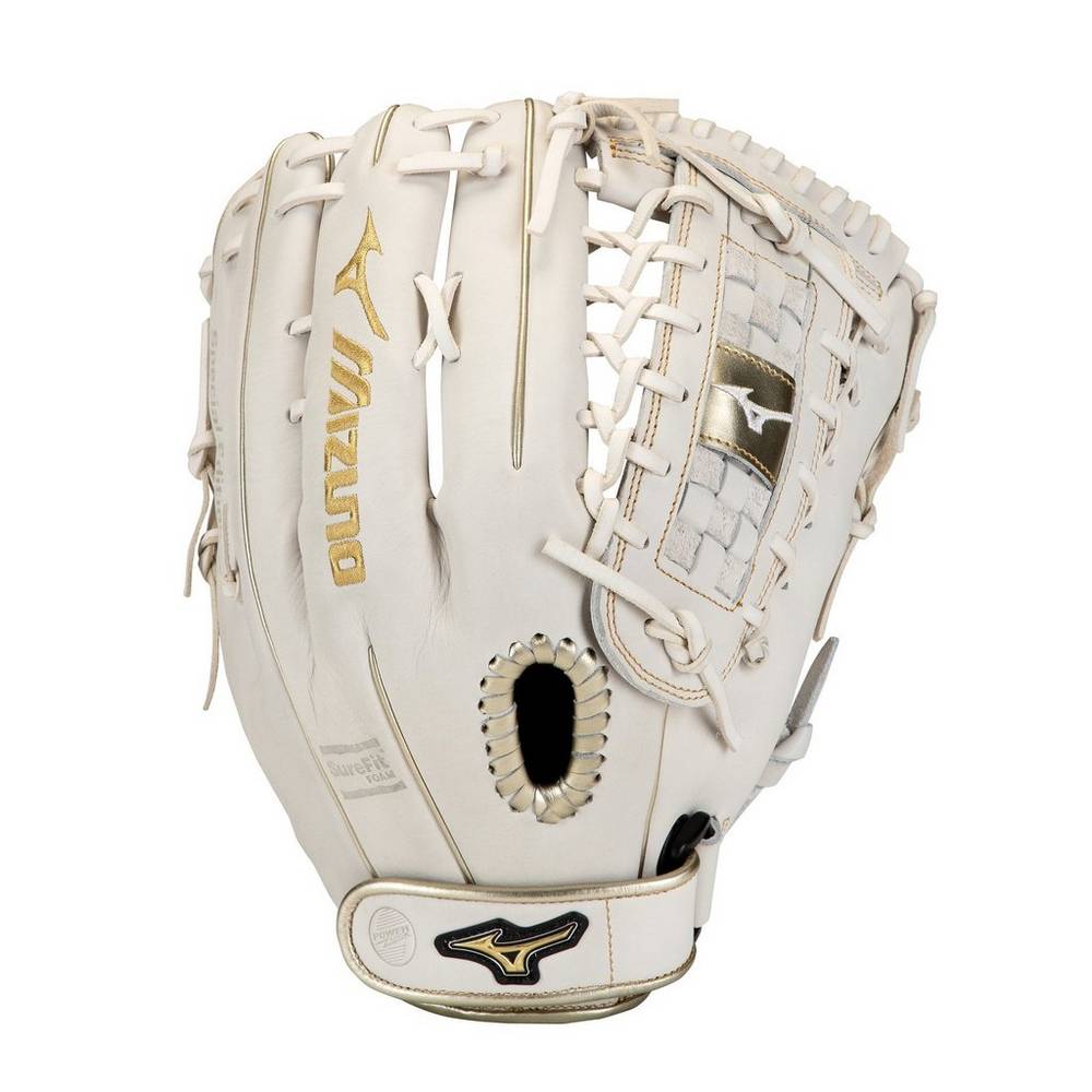 Mizuno MVP Prime SE Fastpitch 13" Női Kesztyű Fehér/Arany JRD329604